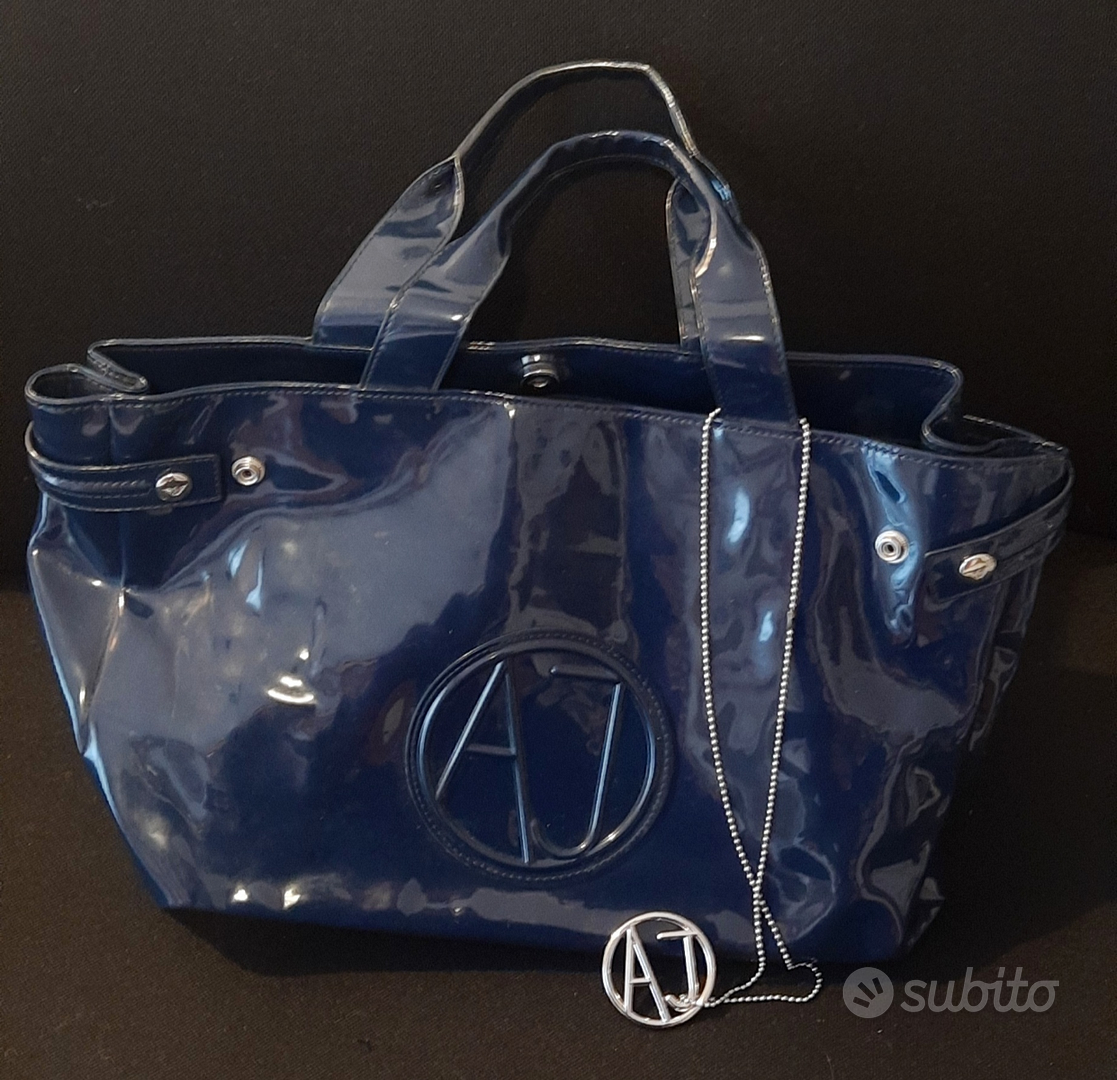 Borsa vernice 2024 nera armani jeans