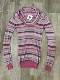 Blusa Fornarina multicolor e lurex