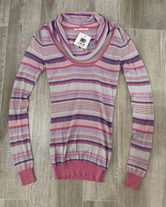 Blusa Fornarina multicolor e lurex