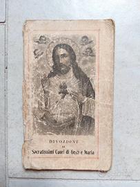 Libro antico Devozioni Sacratissimi Cuori di Gesù 