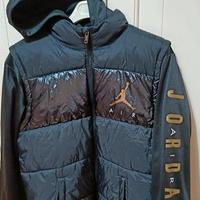 NIKE Jordan Jr 2 Fer/ Piumino nero oro