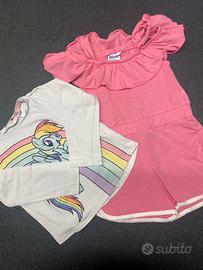 2 pezzi abbigliamento bambina 18/24 mesi