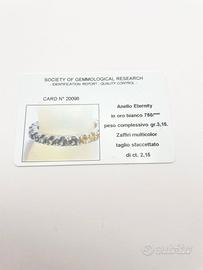 Anello eternè oro 18KT con zaffiri multicolor 2.15