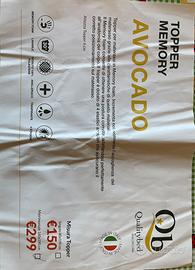 Topper Materasso matrimoniale Memory