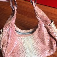 Borsa in pelle di pitone ape regina