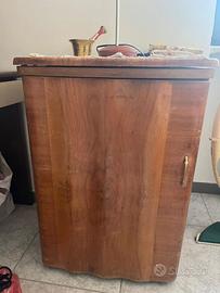 Mobile in Legno anni 60 macchina da cucire Singer