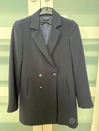 Blazer Lungo Zara Basic - Blu Scuro / Nero