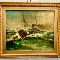 Luigi Bonalumi-Nave in burrasca