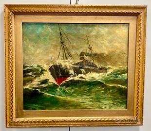 Luigi Bonalumi-Nave in burrasca