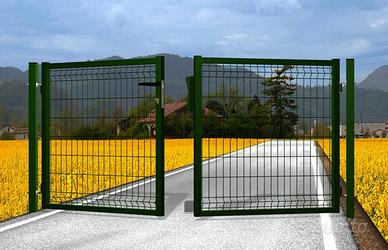 CANCELLO DUE ANTE COLORE ANTRACITE