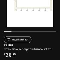 rastrelliera ikea bianca