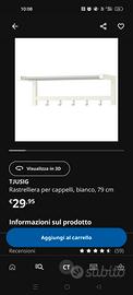 rastrelliera ikea bianca