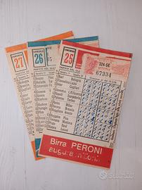 Schedine Totocalcio giocate del 1970