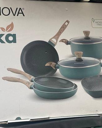 Set pentole e padelle Petra Unica 11 pezzi