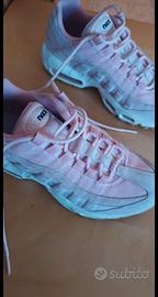 air max Nike rosa e bianche 