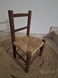 Sedia/seggiolina in legno