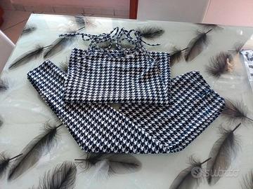 Completino bianco e nero Shein taglia M EU 38