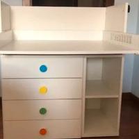 fasciatoio che diventa scrivania IKEA