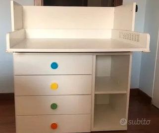 fasciatoio che diventa scrivania IKEA