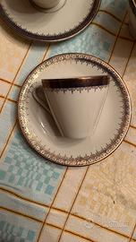 Servizio da caffè blu e oro