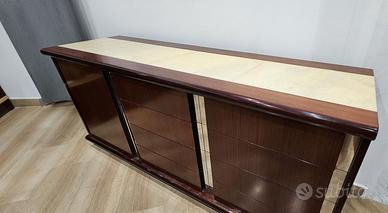 Set mobili in legno con marmo