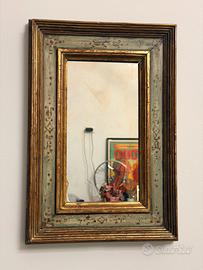 Specchio francese antico in legno dorato