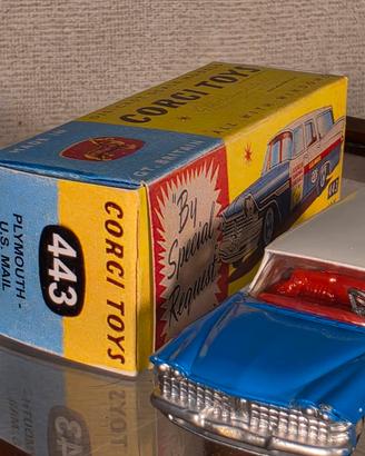 Corgi Toys n.443 PLYMOUTH  US MAIL con repro box.
