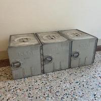 Contenitori aeronautici originali KLM in alluminio