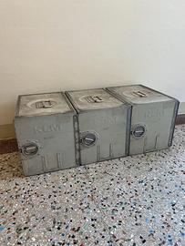 Contenitori aeronautici originali KLM in alluminio
