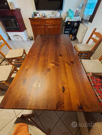 tavolo legno in pino 