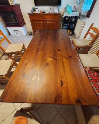 tavolo legno in pino 