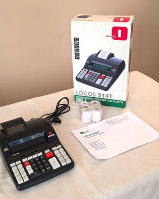 OLIVETTI LOGOS 914T CALCOLATRICE TERMICA + SCATOLA