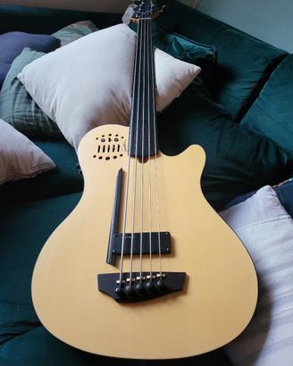 godin 5 corde fretless semiacustico