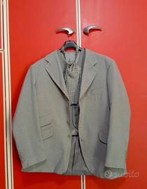 Abito grigio, gilet e cravatta - Set completo XXXL