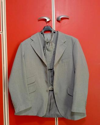 Abito grigio, gilet e cravatta - Set completo XXXL