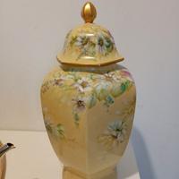 vaso decorativo con coperchio 