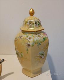 vaso decorativo con coperchio 