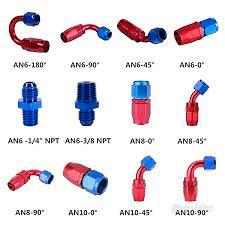 raccordi an6 an8 in ergal