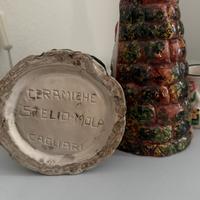Set di bicchierini da liquore in ceramica decorata