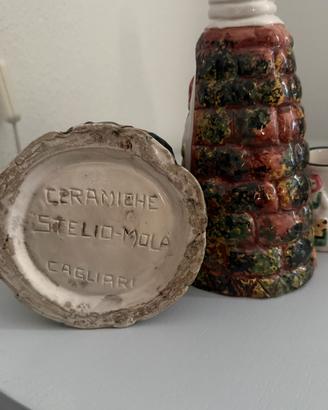 Set di bicchierini da liquore in ceramica decorata
