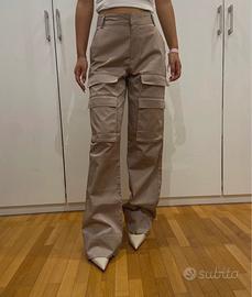Pantaloni cargo beige