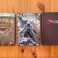 3 giochi Xbox 360 edizione steelbook (due inglese)