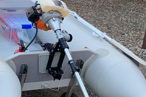 Motore per gommone tipo decespugliatore 2T