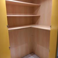 Cabina armadio angolare con luce interna
