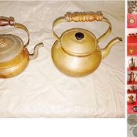 Bollitori e altri oggetti in rame ed altro vintage