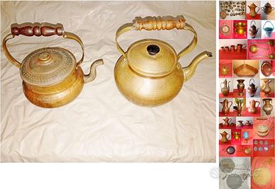 Bollitori e altri oggetti in rame ed altro vintage