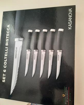 set 6 coltelli bistecca Kasanova