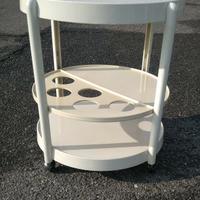Carrello tavolino portabottiglie plastica anni '70