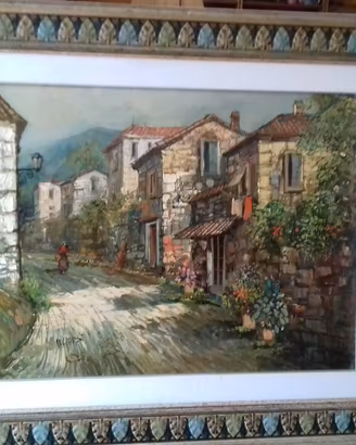 quadro olio su tela