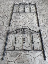Testiera letto completo in ferro battuto